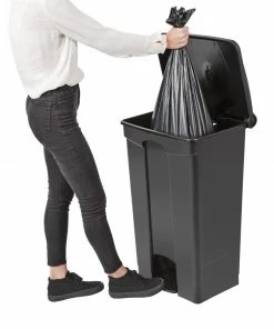 Brand new 🛒 Jantex Kitchen Pedal Bin Black 87Ltr 🧨 -Cleaning & Janitorial Supplies Shop cw724 pedalbin7