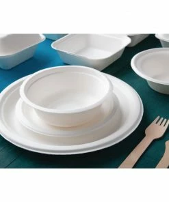 Outlet 🤩 Fiesta Compostable Bagasse Plates Round 260mm (Pack Of 50) 🤩 -Cleaning & Janitorial Supplies Shop cw906 cw905 cw904