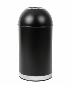 Best reviews of 💯 Bolero Steel Open Lid Bullet Bin Black 40Ltr 🎁