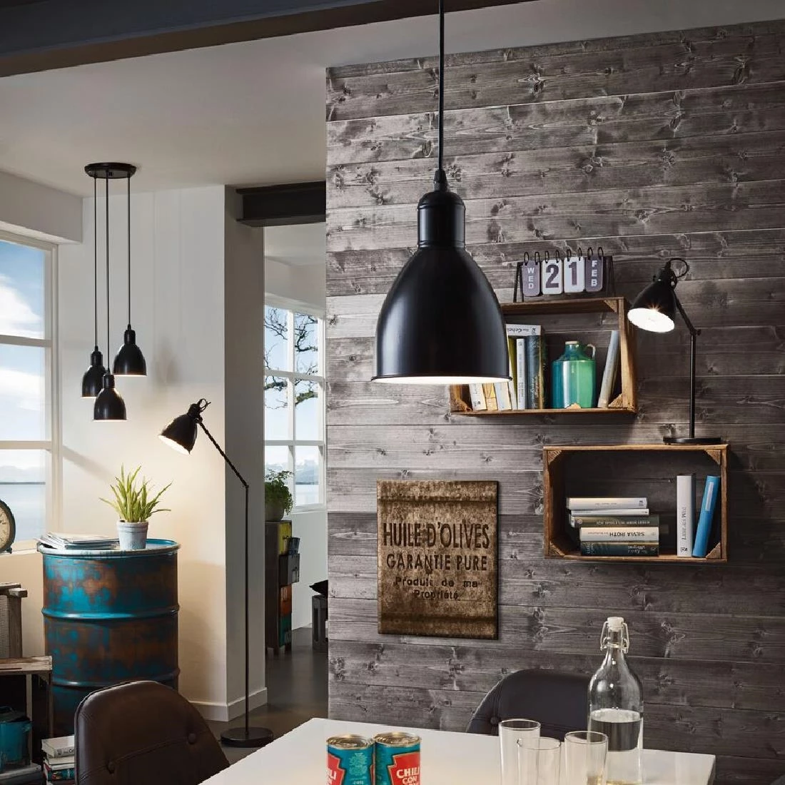 Best Pirce ⌛ Eglo Priddy Steel Shade Pendant Trio 👍 2 Best Pirce ⌛ Eglo Priddy Steel Shade Pendant Trio 👍 - Image 2