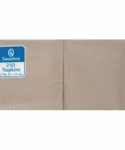 Best deal 🥰 Swantex Recycled Cocktail Napkin Kraft 25x25cm 2ply 1/4 Fold (Pack Of 2000) 🔥