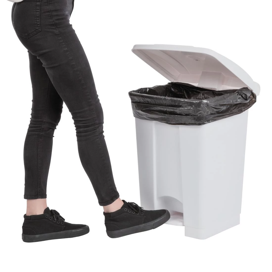 Outlet 💯 Jantex Kitchen Pedal Bin White 45Ltr 🎁 5 Outlet 💯 Jantex Kitchen Pedal Bin White 45Ltr 🎁 - Image 5