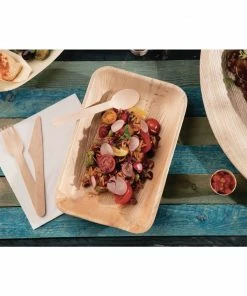 Best reviews of 🛒 Fiesta Compostable Deep Palm Leaf Plates Rectangular 250mm (Pack Of 100) 🛒 -Cleaning & Janitorial Supplies Shop dk380 ls3