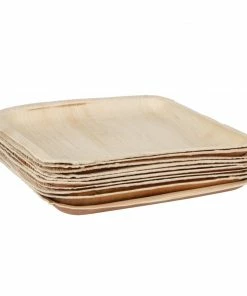 Buy โจ Fiesta Compostable Palm Leaf Plates Square 250mm (Pack Of 100) ๐ 10 Buy โจ Fiesta Compostable Palm Leaf Plates Square 250mm (Pack Of 100) ๐ -Cleaning & Janitorial Supplies Shop dk381 4