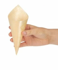Flash Sale 🎉 Fiesta Compostable Wooden Canape Cones 75mm (Pack Of 100) 👏 -Cleaning & Janitorial Supplies Shop dk389 7