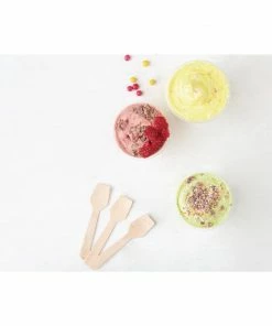 Promo 😉 Fiesta Compostable Wooden Ice Cream Spoons (Pack Of 100) 👏 -Cleaning & Janitorial Supplies Shop dk399 4