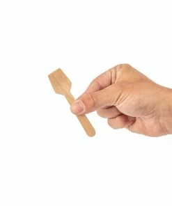 Promo 😉 Fiesta Compostable Wooden Ice Cream Spoons (Pack Of 100) 👏 -Cleaning & Janitorial Supplies Shop dk399 icecreamscoop6
