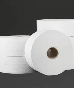 Best Pirce 🥰 Jantex Jumbo Toilet Rolls 2-Ply 300m (Pack Of 6) 😀 -Cleaning & Janitorial Supplies Shop dl919 group