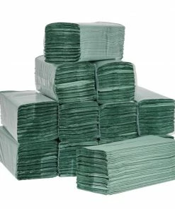 Budget 🌟 Jantex Z Fold Paper Hand Towels Green 1-Ply 3000 Sheets 😀 -Cleaning & Janitorial Supplies Shop dl923 3