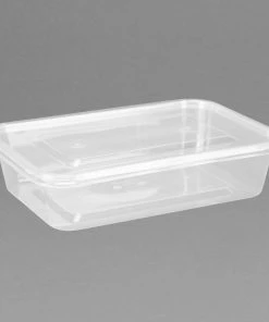 Deals 🎉 Fiesta Recyclable Plastic Microwavable Containers With Lid Small 500ml (Pack Of 250) 💯