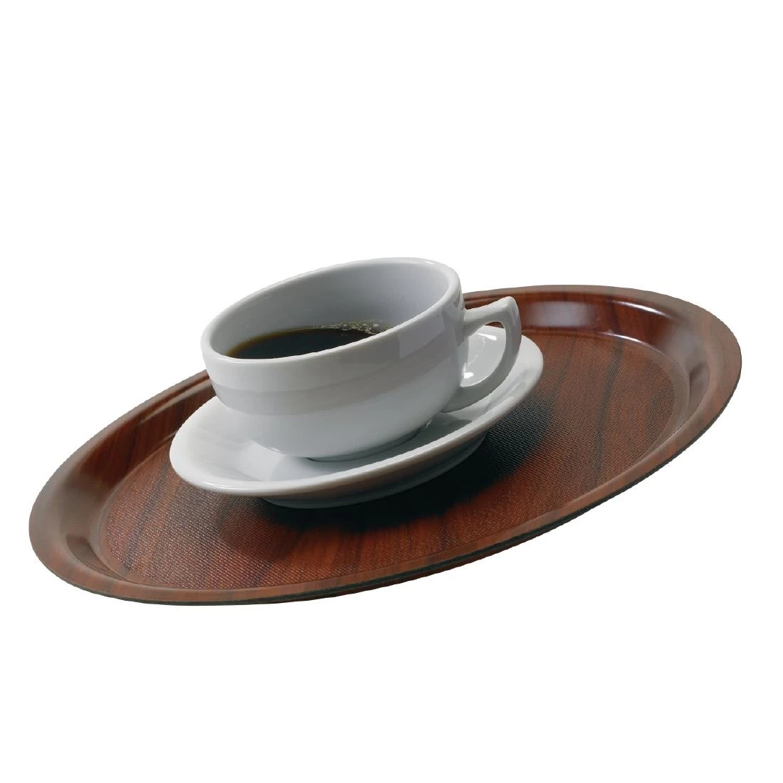 Cheapest ๐งจ Cambro Mykonos Laminate Round Canteen Tray Walnut 380mm ๐ 3 Cheapest ๐งจ Cambro Mykonos Laminate Round Canteen Tray Walnut 380mm ๐ - Image 3