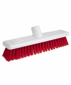 Buy 🔔 Jantex Hygiene Broom Soft Bristle Red 12in 👍