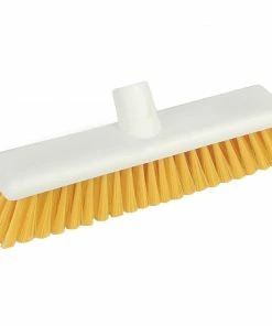 Coupon 👍 Jantex Hygiene Broom Soft Bristle Yellow 12in ❤️