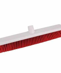 Buy 😍 Jantex Hygiene Broom Soft Bristle Red 18in 😉