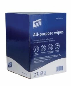 Buy ⌛ Robert Scott All-Purpose Antibacterial Cleaning Cloths Blue (Pack Of 200) 😍 -Cleaning & Janitorial Supplies Shop dn843 1