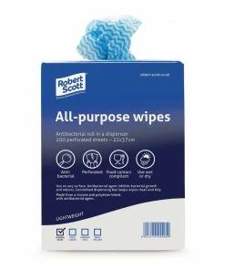 Buy โ Robert Scott All-Purpose Antibacterial Cleaning Cloths Blue (Pack Of 200) ๐