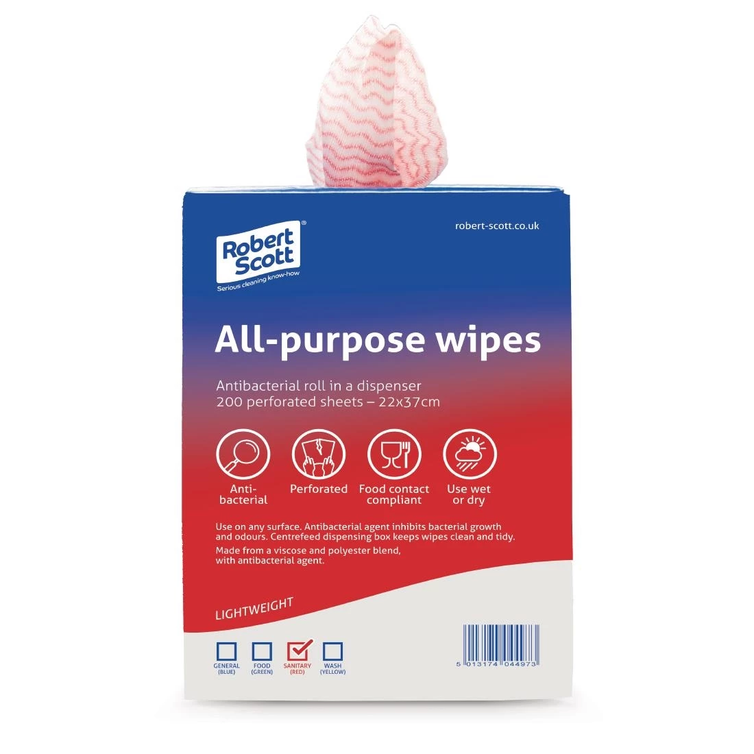 Cheapest 🔥 Robert Scott All-Purpose Antibacterial Cleaning Cloths Red (Pack Of 200) 🤩 3 Cheapest 🔥 Robert Scott All-Purpose Antibacterial Cleaning Cloths Red (Pack Of 200) 🤩 - Image 3