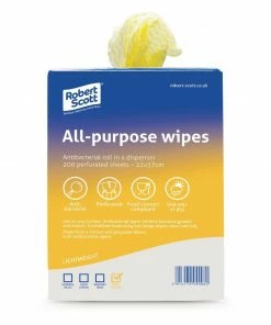 Outlet 😉 Robert Scott All-Purpose Antibacterial Cleaning Cloths Yellow (200 Pack) 👍