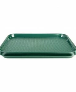 Cheap 🌟 Olympia Kristallon Polypropylene Fast Food Tray Green 🔥 -Cleaning & Janitorial Supplies Shop dp214 fasttraygreen3