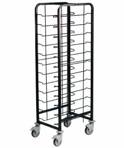 Outlet 😀 EAIS Powder 🧥 Coated Enamel Clearing Trolley 12 Shelves ✨