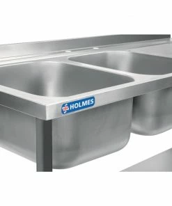 Wholesale 💯 Holmes Double Sink Right Hand Drainer 🌟 -Cleaning & Janitorial Supplies Shop dr392 sink2bowl4