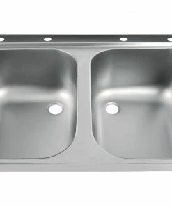 Wholesale 💯 Holmes Double Sink Right Hand Drainer 🌟 -Cleaning & Janitorial Supplies Shop dr392 sink2bowl5