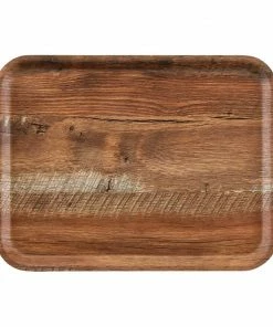 Cheap 😍 Cambro Madeira Laminate Canteen Tray Brown Oak 🔥