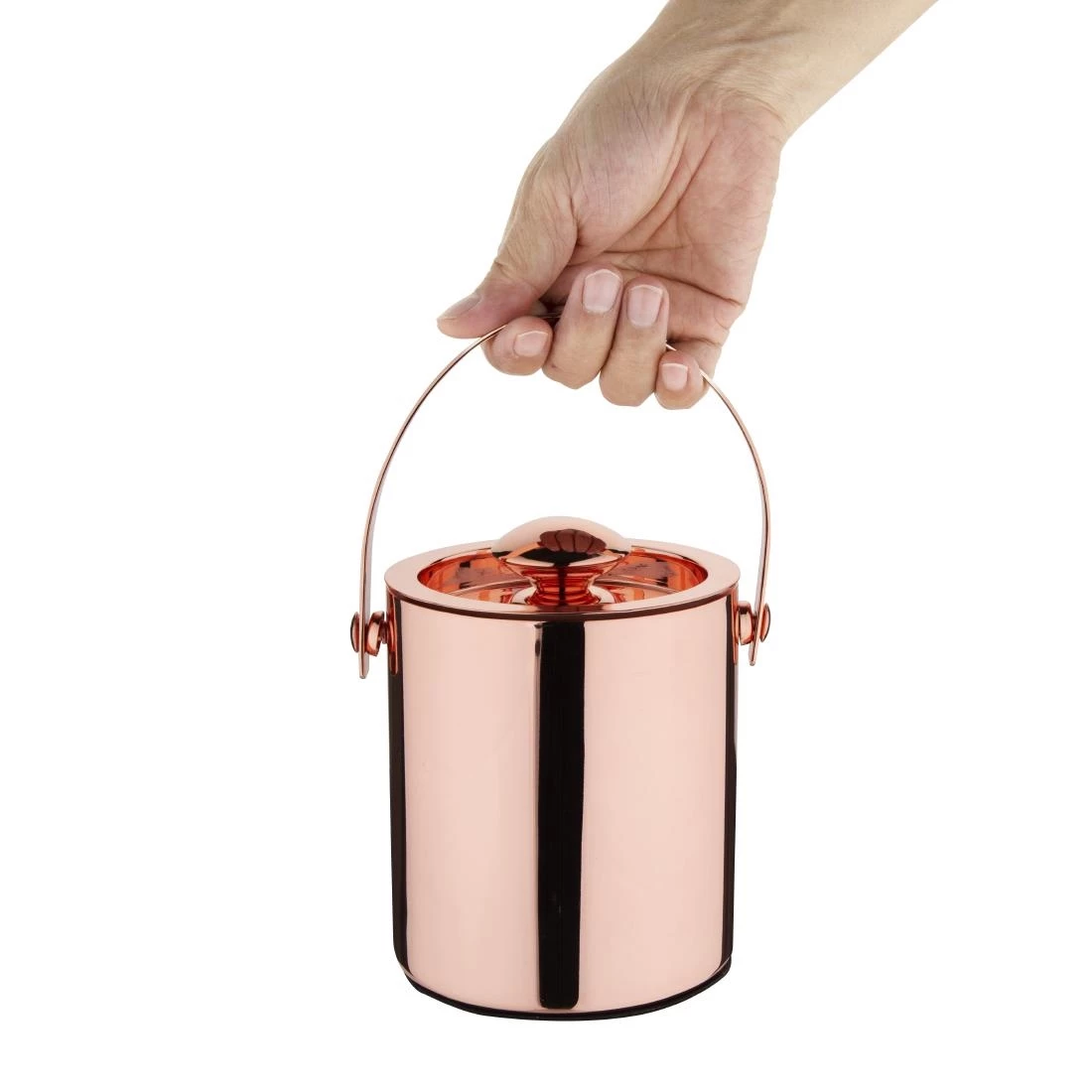 New ๐ Olympia Double Walled Ice Bucket With Lid 1Ltr Copper ๐ 5 New ๐ Olympia Double Walled Ice Bucket With Lid 1Ltr Copper ๐ - Image 5