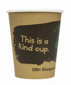 Flash Sale ๐ Fiesta Compostable Coffee Cups Single Wall 225ml / 8oz ๐งจ