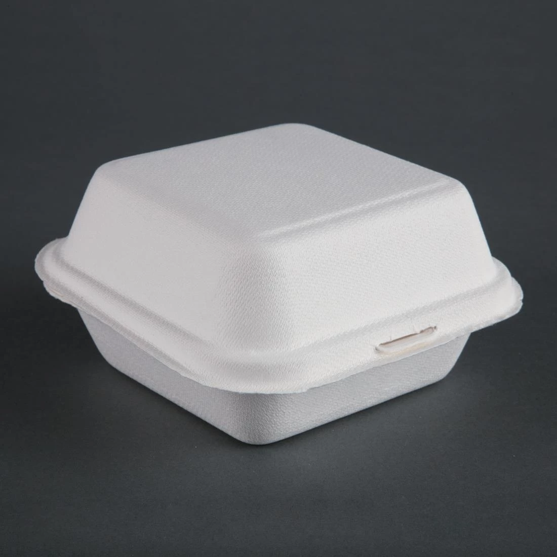 Outlet ⌛ Fiesta Compostable Bagasse Burger Boxes With Bottom Ridges 153mm (Pack Of 500) ✨ 1 Outlet ⌛ Fiesta Compostable Bagasse Burger Boxes With Bottom Ridges 153mm (Pack Of 500) ✨