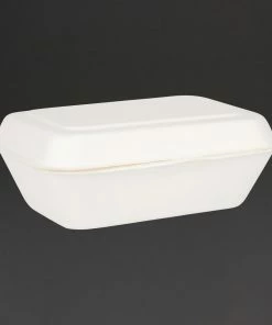 Coupon 😉 Fiesta Compostable Bagasse Hinged Food Containers 182mm 😍 -Cleaning & Janitorial Supplies Shop dw248 greyls3