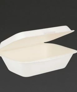Coupon 😉 Fiesta Compostable Bagasse Hinged Food Containers 182mm 😍