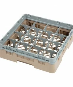 Best Pirce 😍 Cambro Camrack Beige 16 Compartments Max Glass Height 92mm 💯