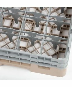 Outlet 🤩 Cambro Camrack Beige 16 Compartments Max Glass Height 133mm 👏 -Cleaning & Janitorial Supplies Shop dw551 cambrorack16 2