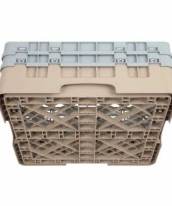 Outlet 🤩 Cambro Camrack Beige 16 Compartments Max Glass Height 133mm 👏 -Cleaning & Janitorial Supplies Shop dw551 cambrorack16 4