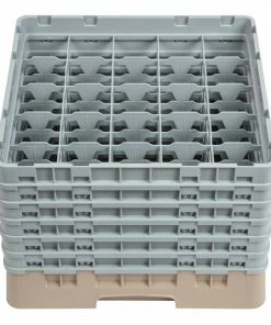 Flash Sale 🧨 Cambro Camrack Beige 25 Compartments Max Glass Height 298mm 🔥 -Cleaning & Janitorial Supplies Shop dw557 cambrorack490