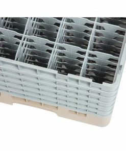 Flash Sale 🧨 Cambro Camrack Beige 25 Compartments Max Glass Height 298mm 🔥 -Cleaning & Janitorial Supplies Shop dw557 cambrorack492