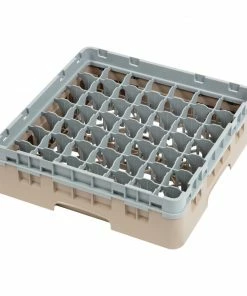 Hot Sale ✔️ Cambro Camrack Beige 49 Compartments Max Glass Height 92mm 🛒