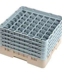 Cheapest 🧨 Cambro Camrack Beige 49 Compartments Max Glass Height 257mm 👍