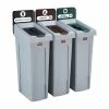 Best Pirce ⌛ Rubbermaid Slim Jim Three Stream Recycling Station 87Ltr 🛒