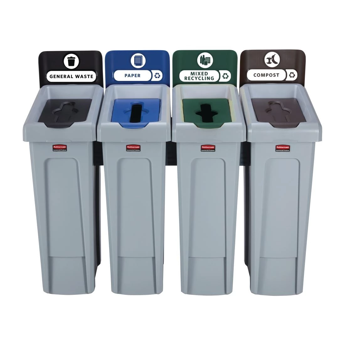 Top 10 ❤️ Rubbermaid Slim Jim Four Stream Recycling Station 87Ltr 🔔 2 Top 10 ❤️ Rubbermaid Slim Jim Four Stream Recycling Station 87Ltr 🔔 - Image 2