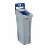 Promo 🥰 Rubbermaid Slim Jim Paper Recycling Station Blue 87Ltr 👍