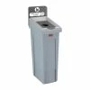 Cheapest 😉 Rubbermaid Slim Jim Bottles And Cans Recycling Station Dark Grey 87Ltr 🎁