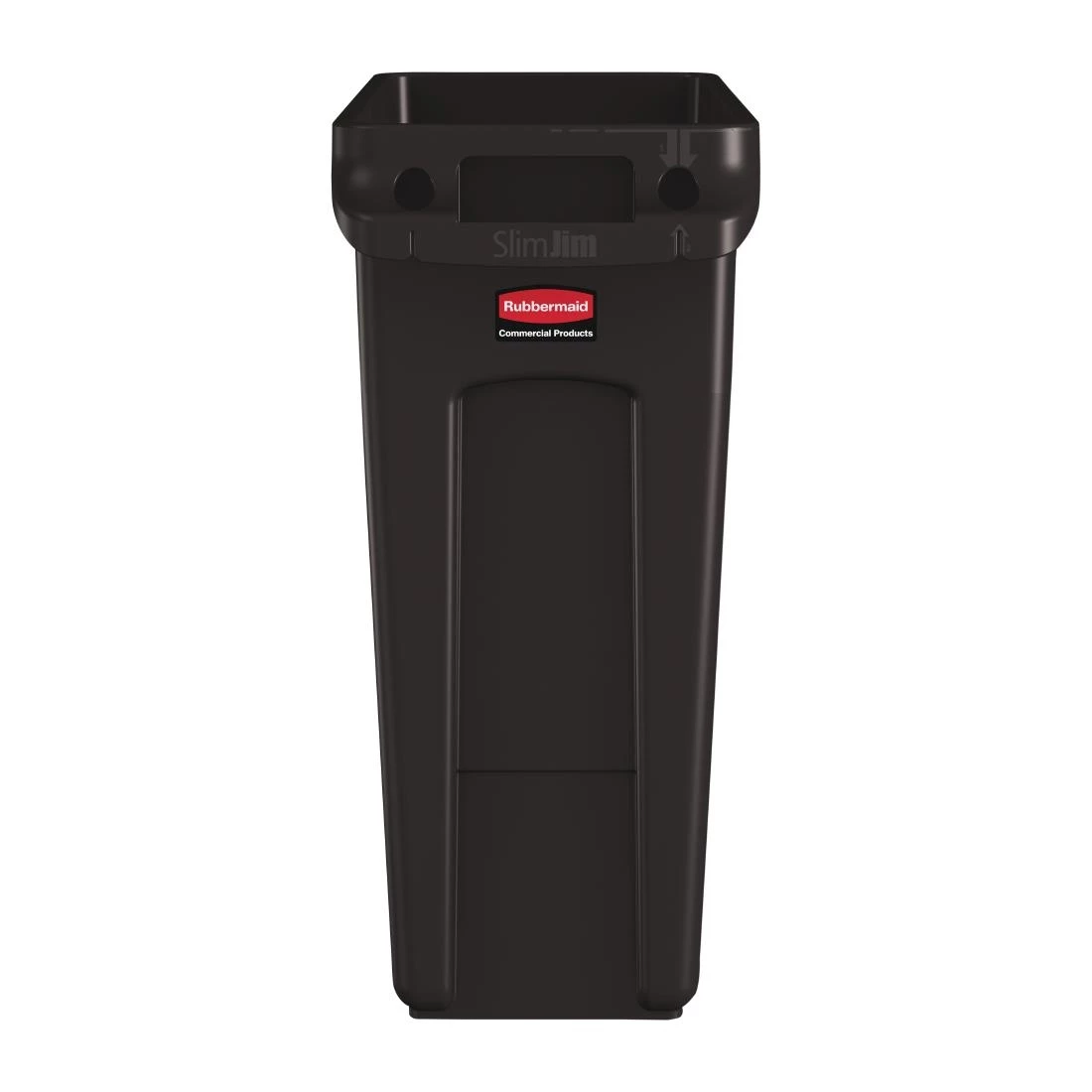 Outlet 😉 Rubbermaid Slim Jim Container With Venting Channels Brown 60Ltr 😀 2 Outlet 😉 Rubbermaid Slim Jim Container With Venting Channels Brown 60Ltr 😀 - Image 2