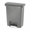 Hot Sale 😉 Rubbermaid Slim Jim Step On Front Step Pedal Bin Grey 30Ltr ⌛