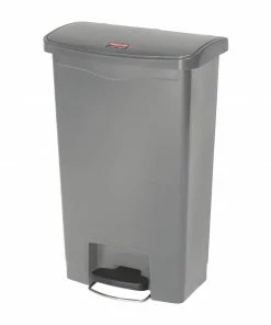 Buy 🎉 Rubbermaid Slim Jim Step On Front Step Pedal Bin Grey 50Ltr 😉