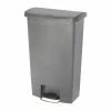 Outlet 👍 Rubbermaid Slim Jim Step On Front Step Pedal Bin Grey 68Ltr ⭐