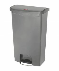 Outlet 👍 Rubbermaid Slim Jim Step On Front Step Pedal Bin Grey 68Ltr ⭐