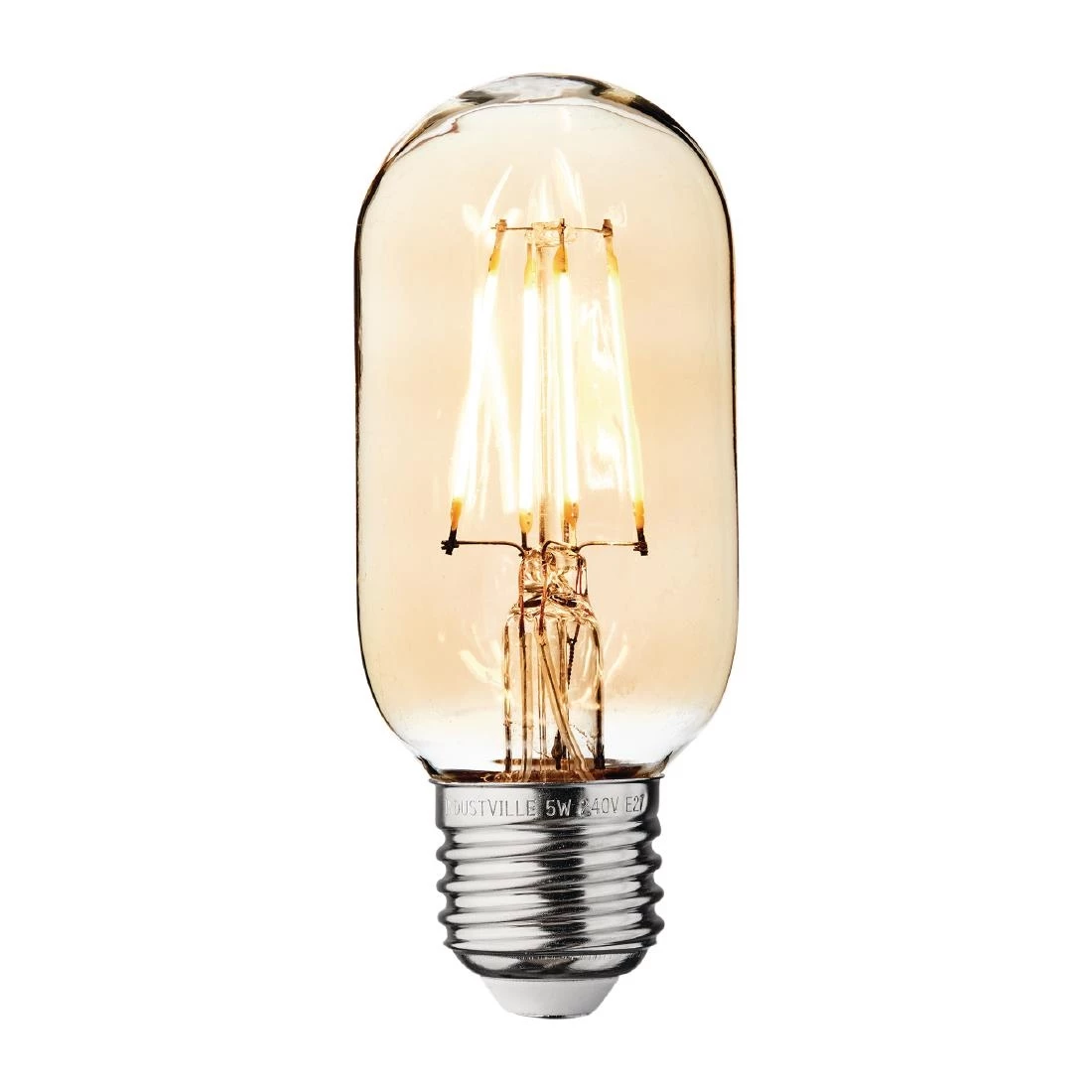 Brand new 🎉 Industville Vintage LED Filament Bulb Tube Edison Screw Amber 5W 🔥 1 Brand new 🎉 Industville Vintage LED Filament Bulb Tube Edison Screw Amber 5W 🔥