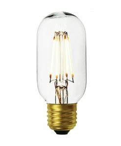 Outlet 🛒 Industville Vintage LED Filament Bulb Tube Edison Screw Clear 7W 🥰